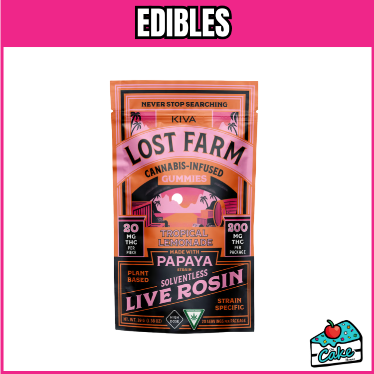 LOST FARM 200MG LIVE RESIN GUMMIES 10 PACK - STRAWBERRY LEMONADE