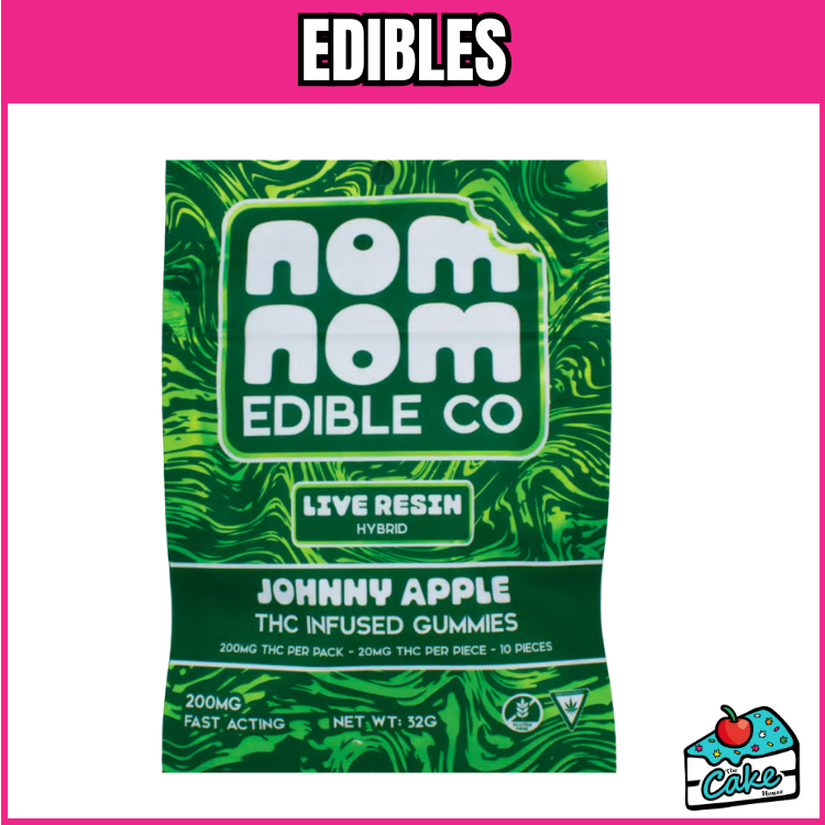 NOM NOM 200MG LIVE RESIN GUMMIES - JOHNNY APPLE