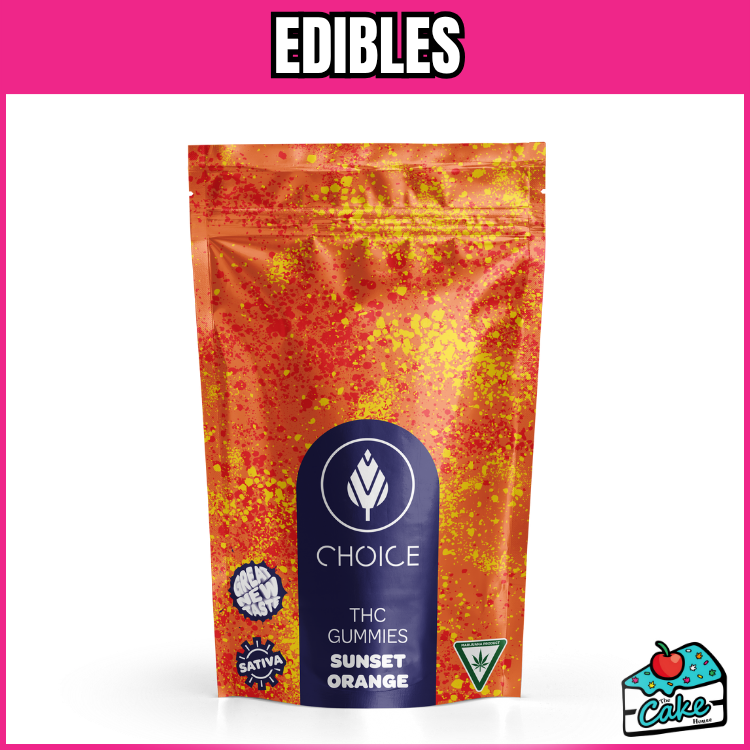 CHOICE 200MG GUMMIES 10 PACK- SUNSET ORANGE
