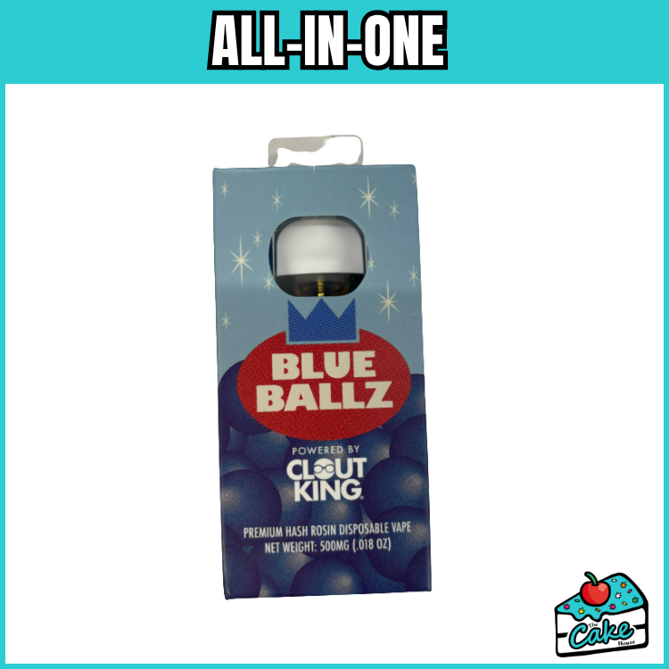 CLOUT KING 0.5G DISPOSABLE LIVE HASH ROSIN - BLUE BALLZ