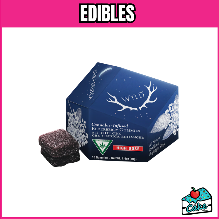 WYLD 200MG THC : 50MG CBN GUMMIES ELDERBERRY