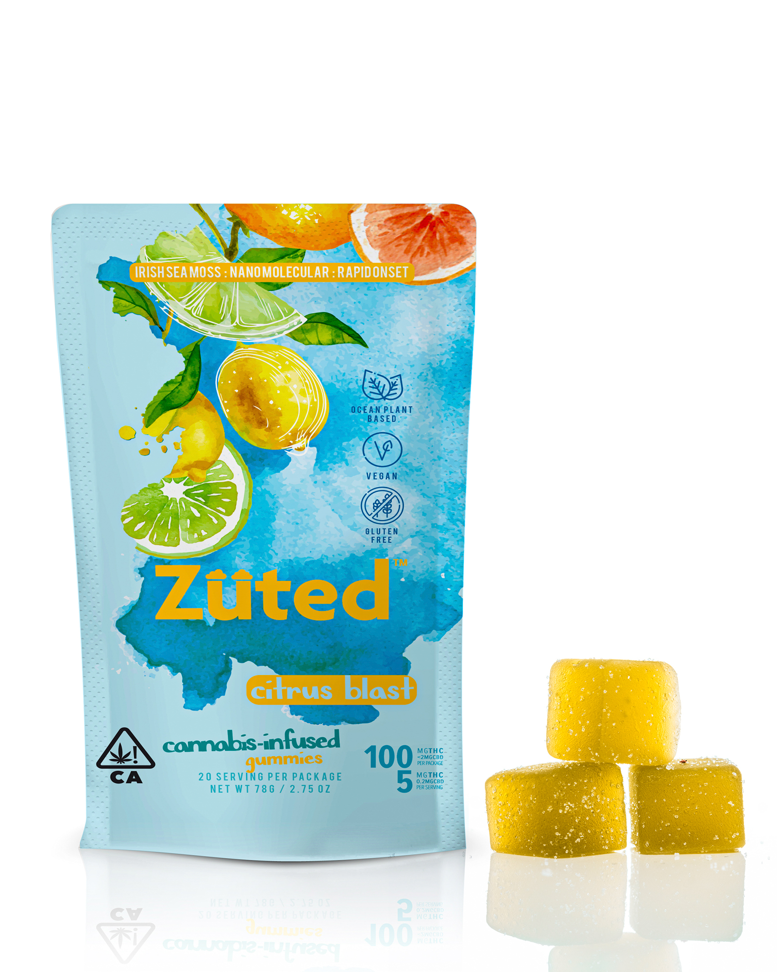 Zuted - Citrus Blast - 100mg Gummies - [I]
