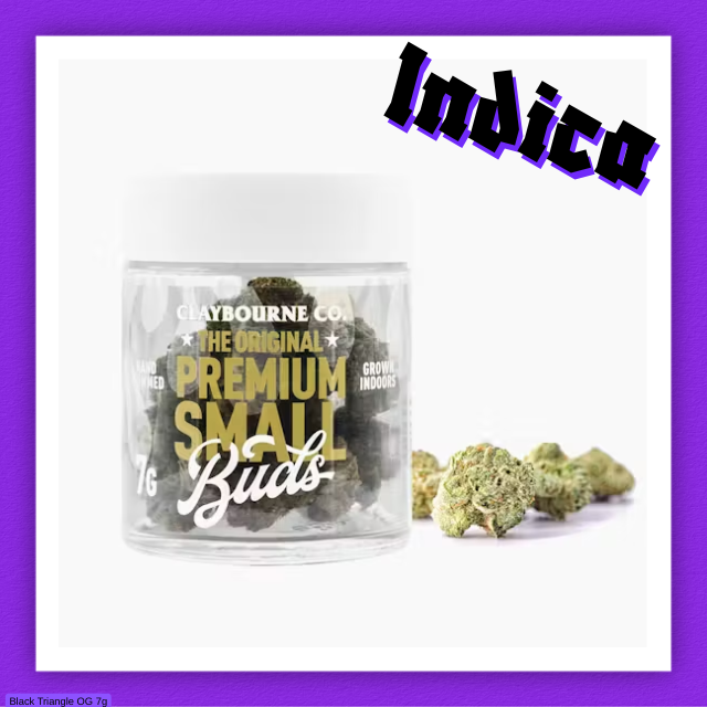 Claybourne - Black Triangle - 7g Flower [I]