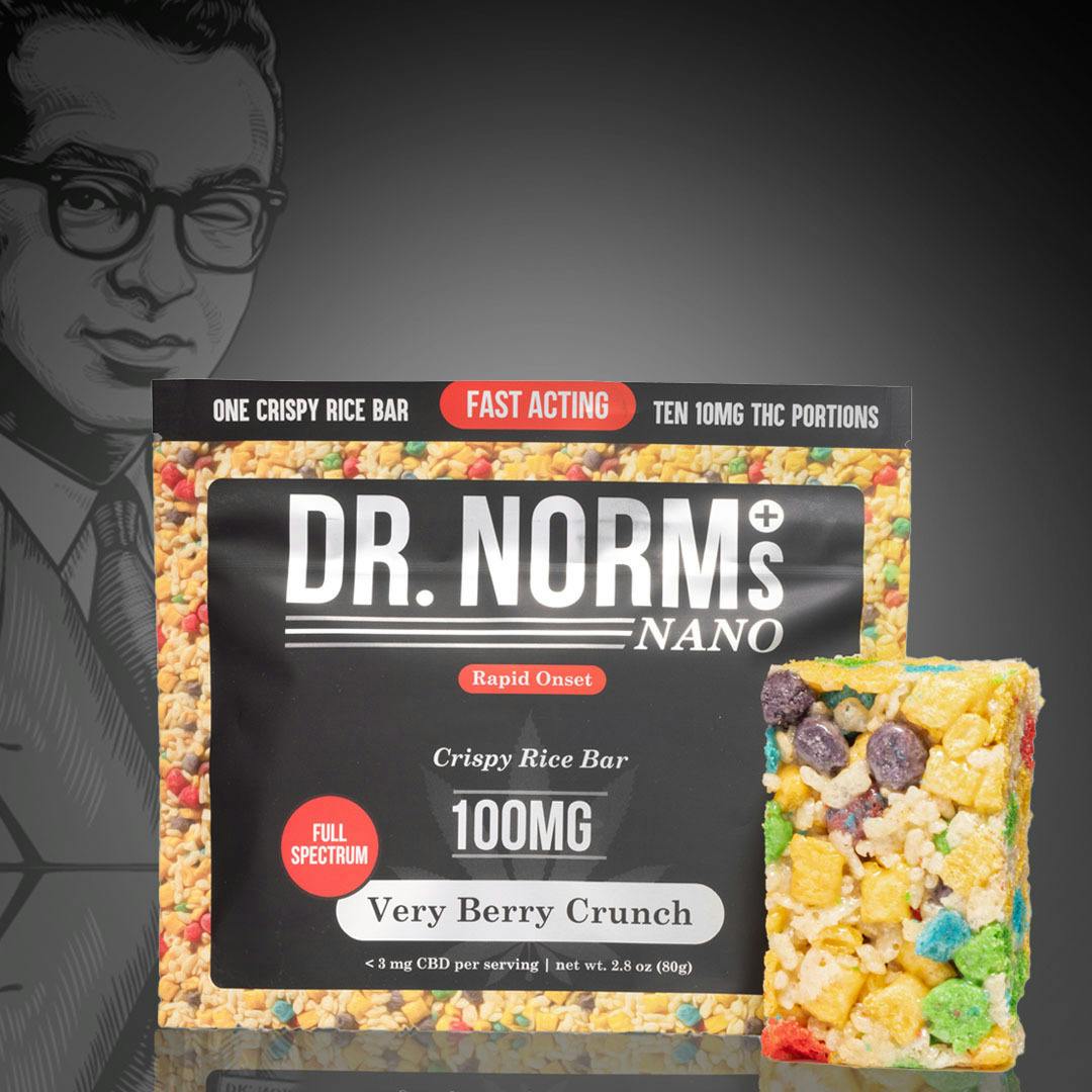 DR. NORM'S NANO - VERY BERRY CRUNCH BAR - 100MG EDIBLE - [H]