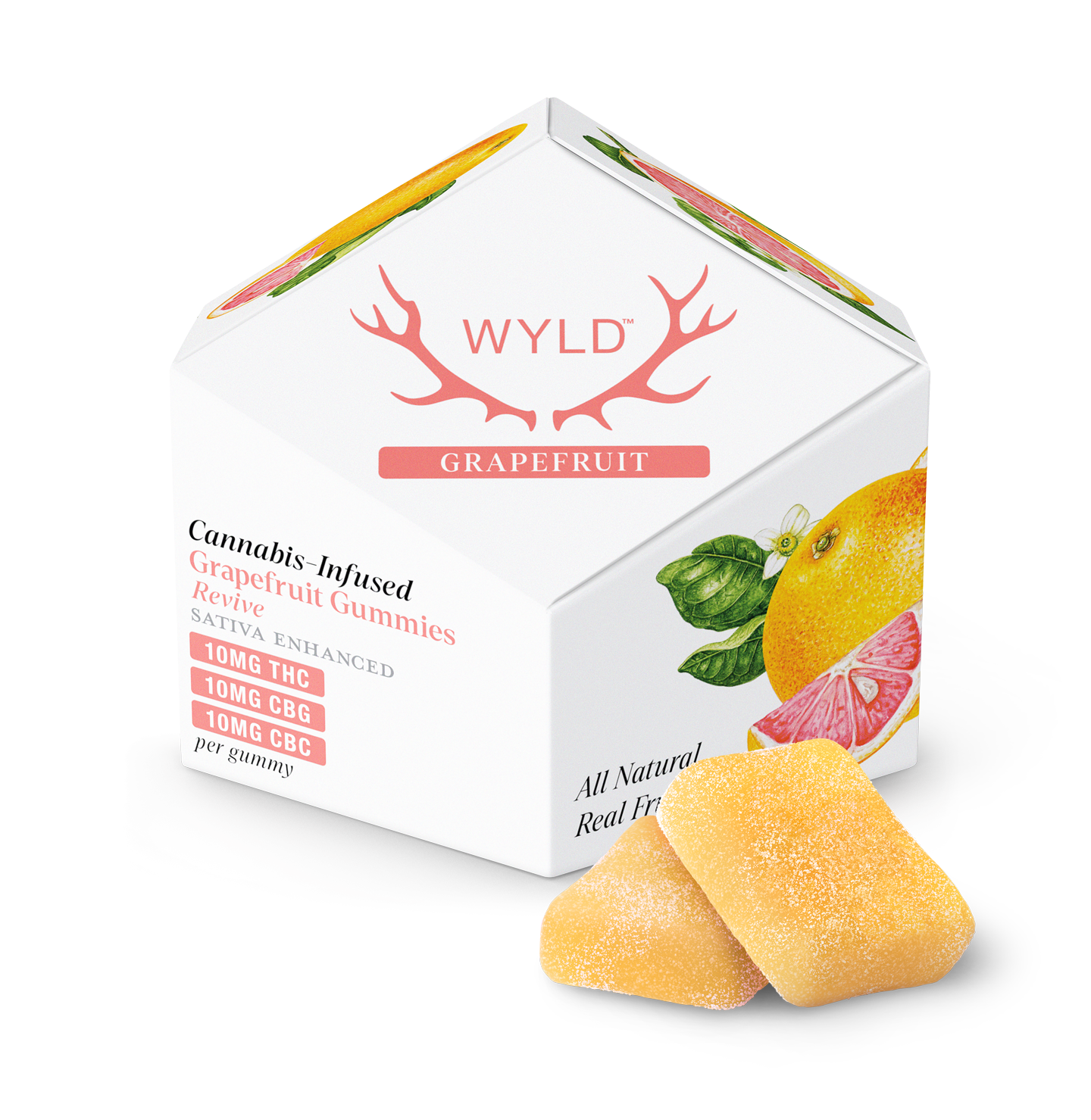 WYLD - GRAPEFRUIT - 1:1:1 THC/CBG/CBC EDIBLES - [H]