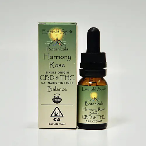 Emerald Spirit Botanicals - Harmony Rose - 1:1THC/CBD - 1oz Tincture