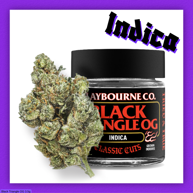 Claybourne - Black Triangle OG - 3.5g Flower - [I]