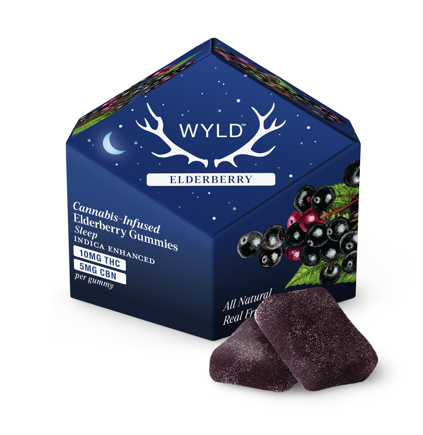 WYLD - ELDERBERRY - 2:1 THC/CBN EDIBLES - [I]