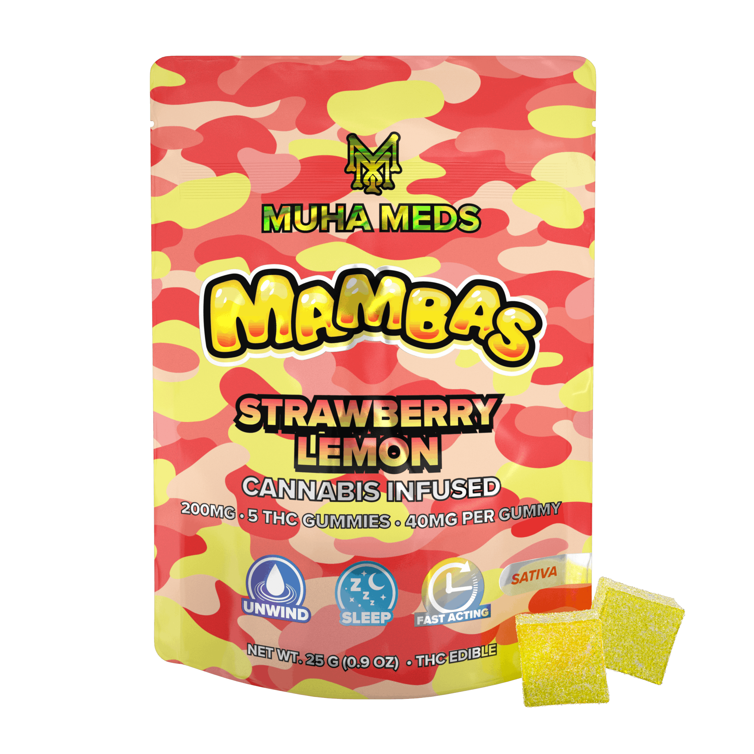 Muha Meds - Strawberry Lemon - Gummies - [S] - 100 mg - 10 Pack