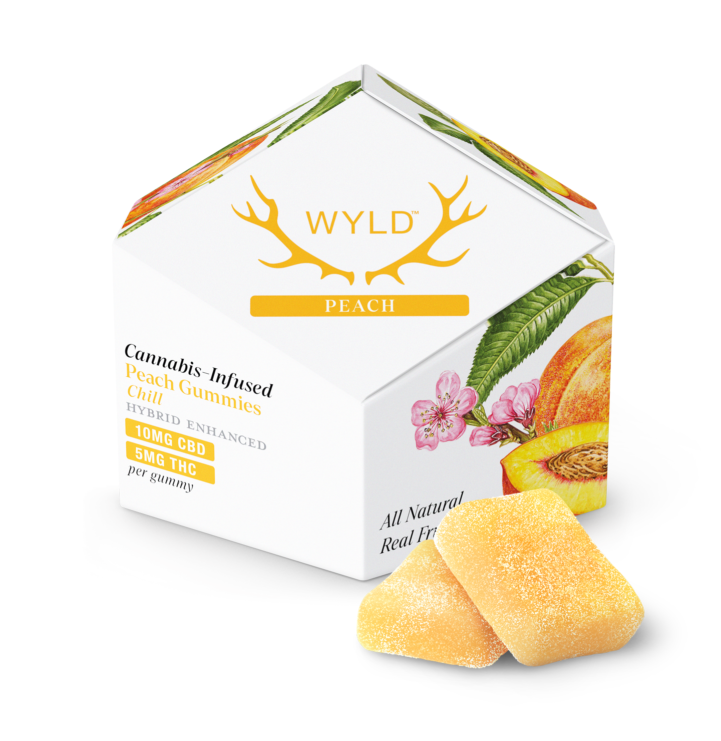 WYLD - PEACH - 2:1CBD/THC EDIBLES - [H]