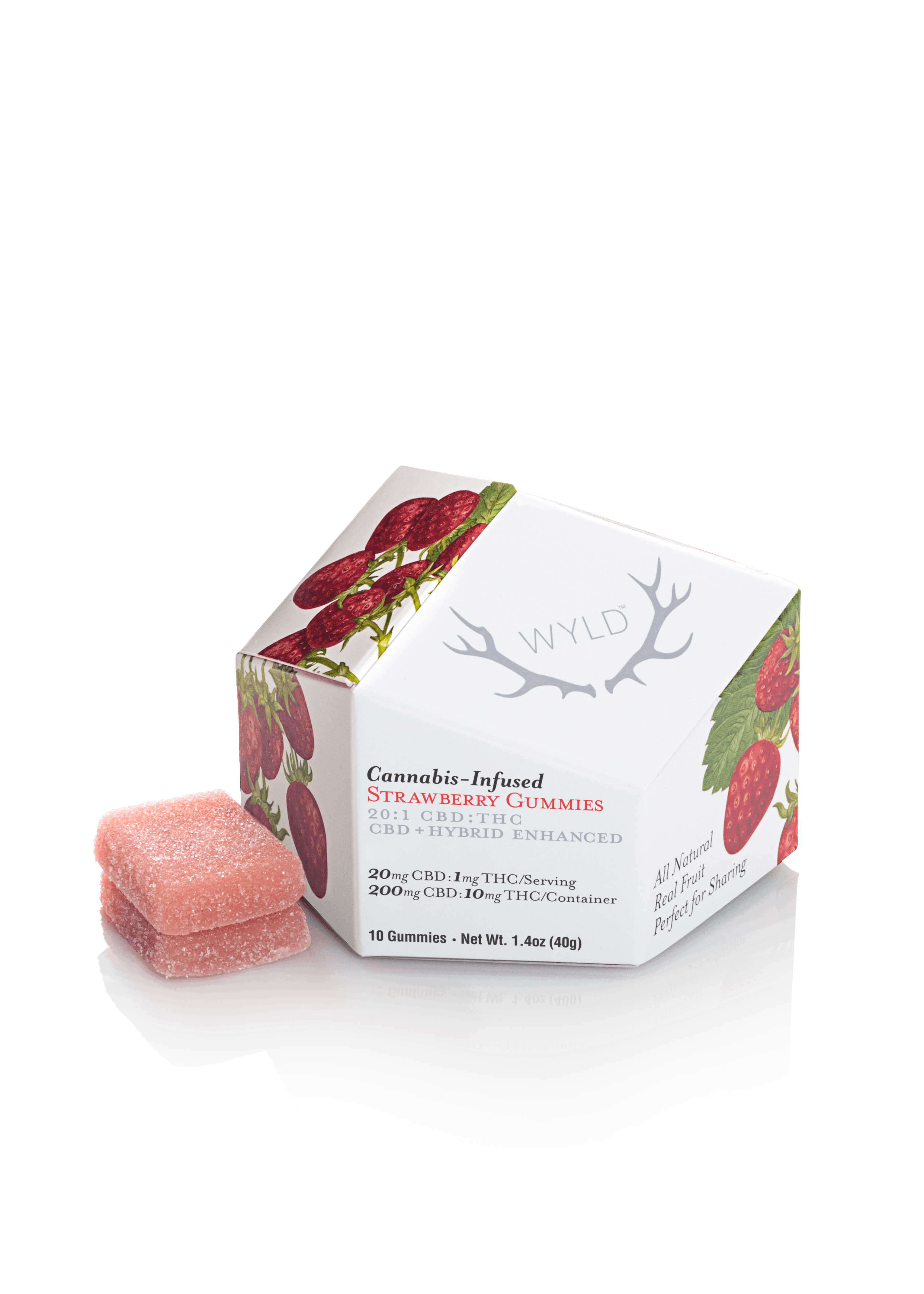 WYLD - STRAWBERRY - 20:1 CBD/THC EDIBLES - [H]