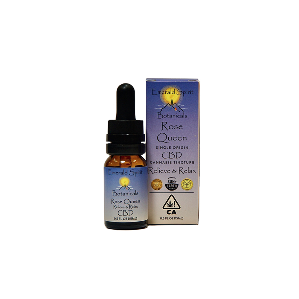 Emerald Spirit Botanicals - Rose Queen - 1:20 THC/CBD - .05 oz Tincture