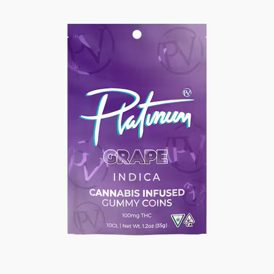 Platinum V - Grape - Gummy - [I] - 100 mg - 10 Pack