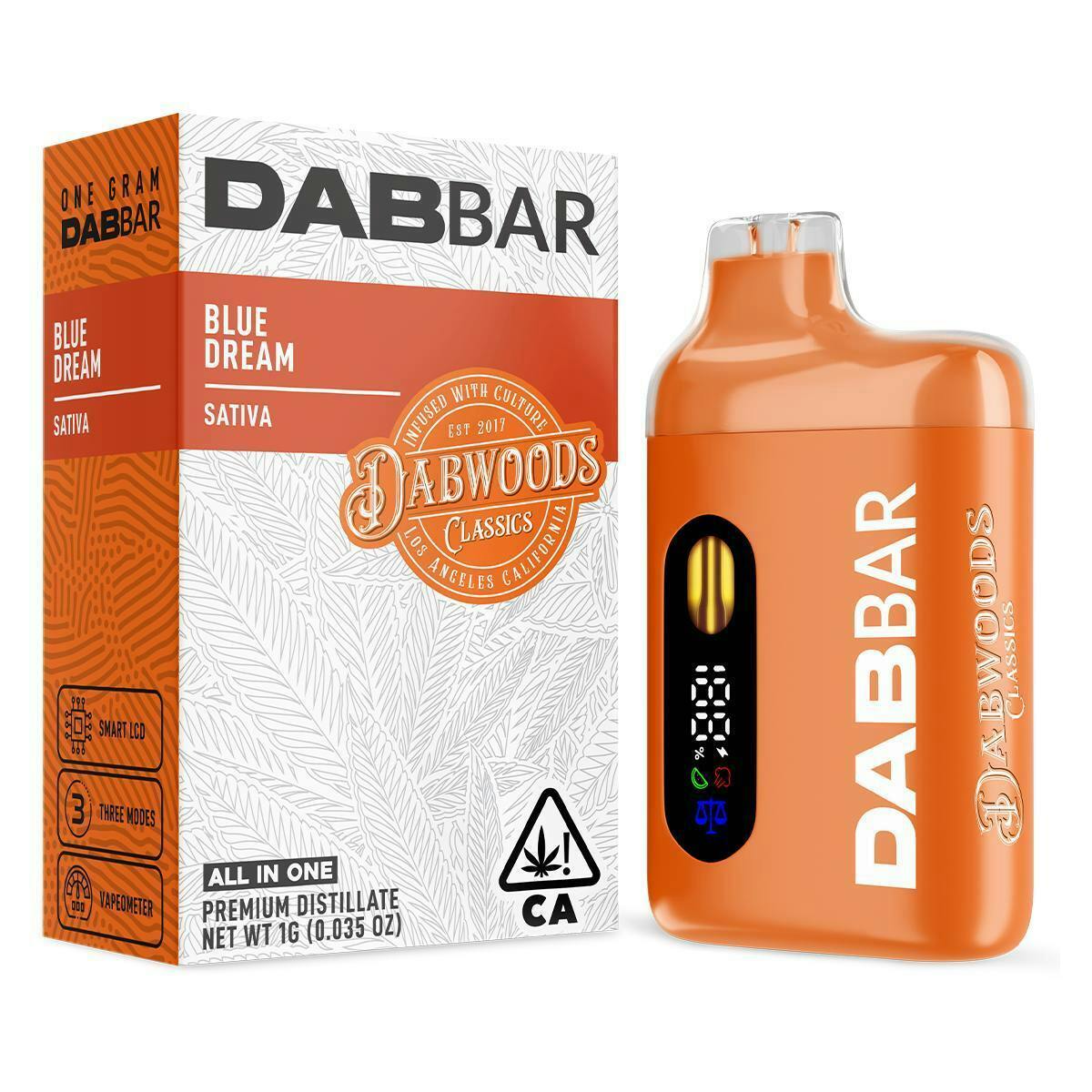 Dabwoods - Blue Dream - 1g AIO Dab Bar - [S]
