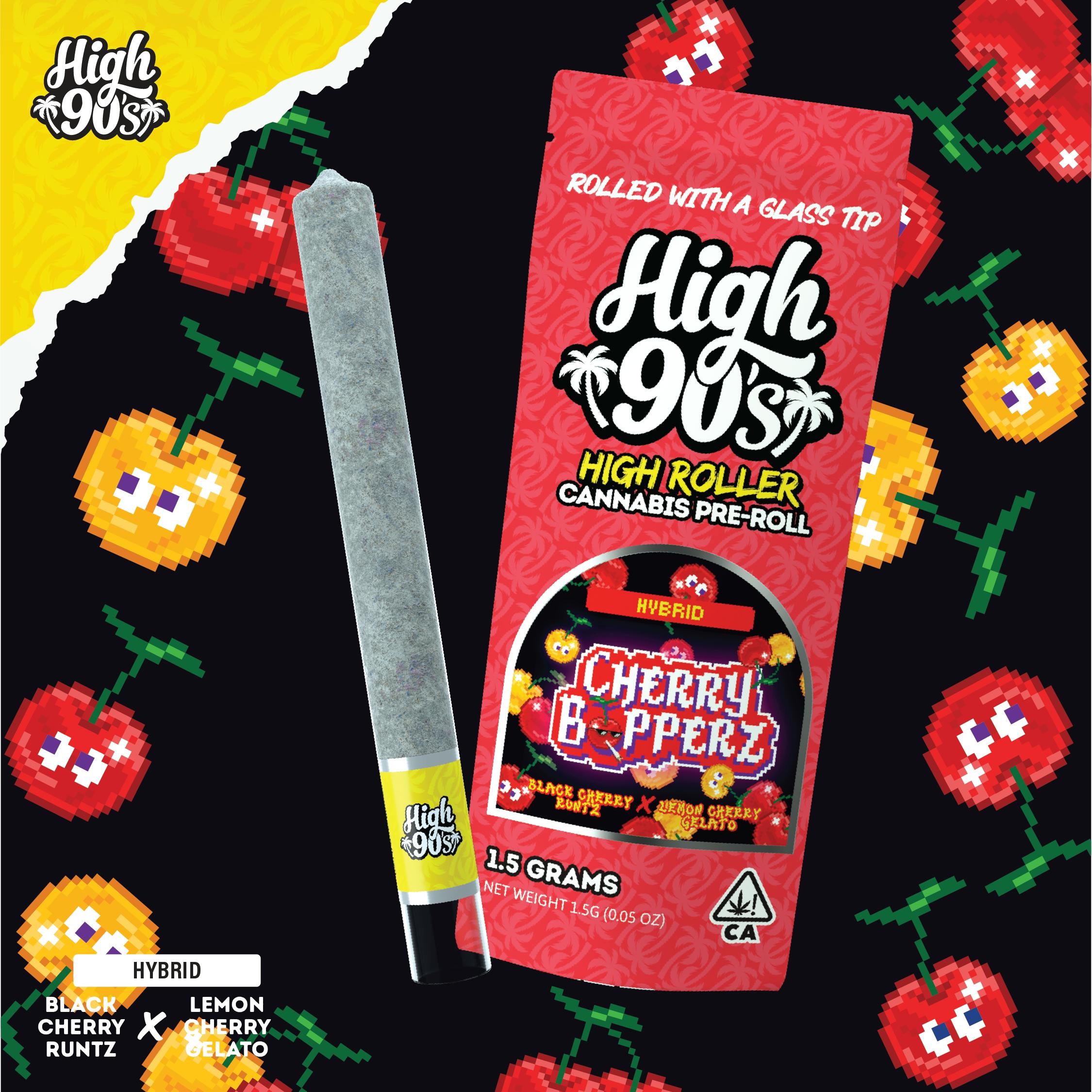 High 90's - Cherry Bopperz - Preroll - [H] - 1.5 g