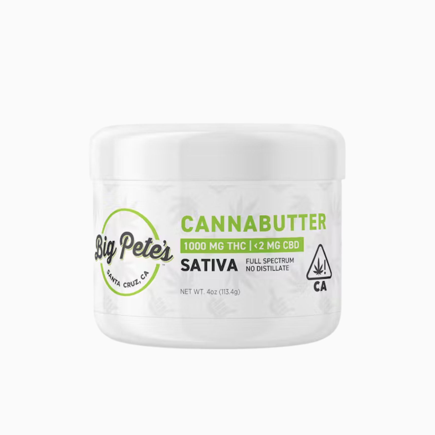 BIG PETES - CANNABUTTER SATIVA - JAR 1,000MG THC