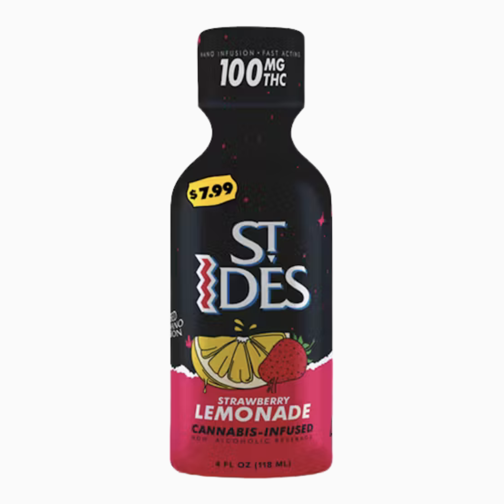ST IDES - SHOT - STRAWBERRY LEMONADE -4OZ - 100MG