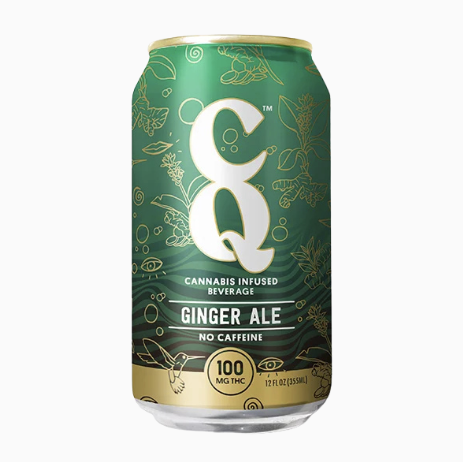CQ - GINGER ALE - BEVERAGE 12OZ 100MG