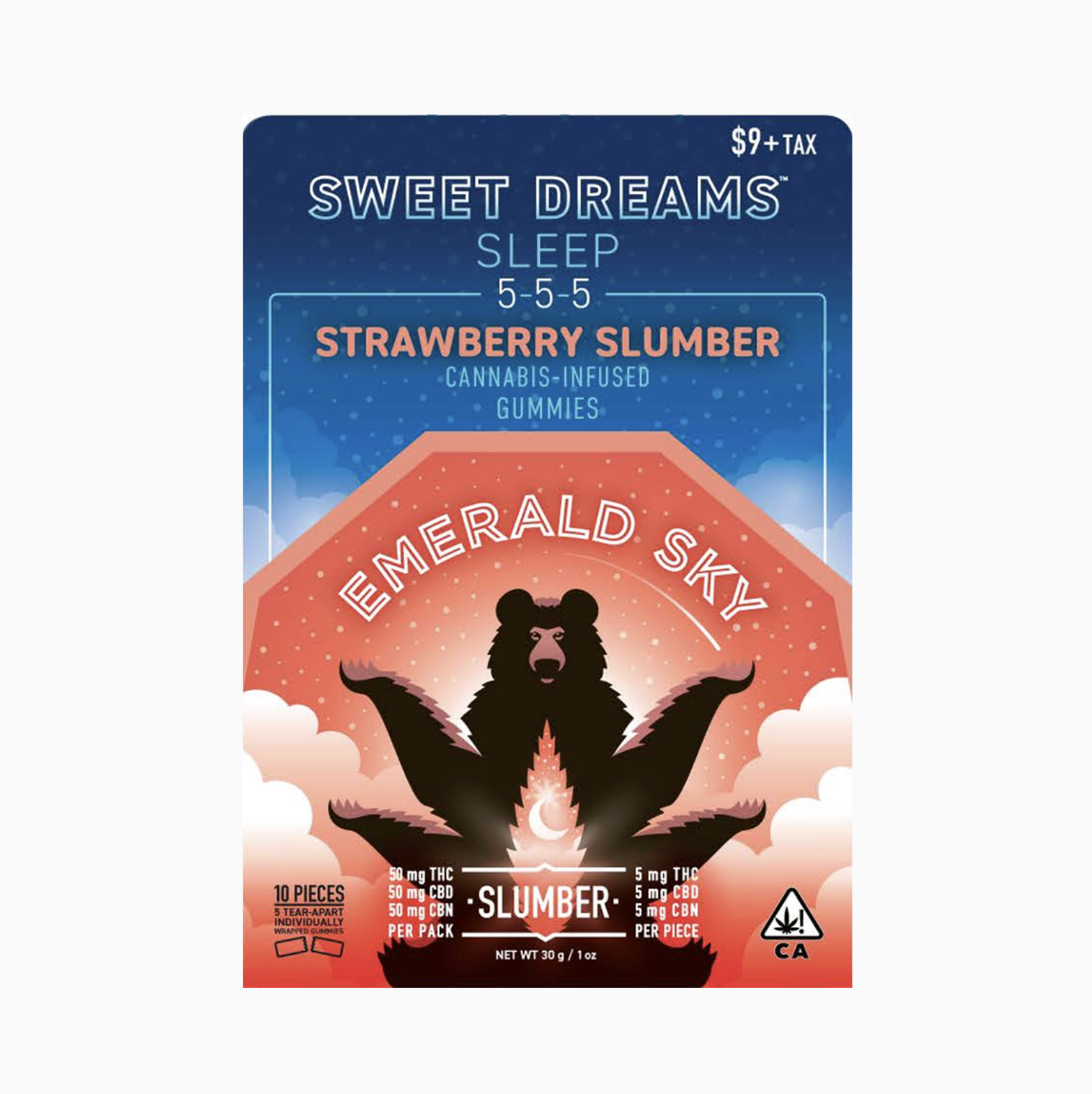EMERALD SKY - STRAWBERRY SLUMBER - GUMMIES 5CT 50MG 5:5:5 THC/CBD/CBN