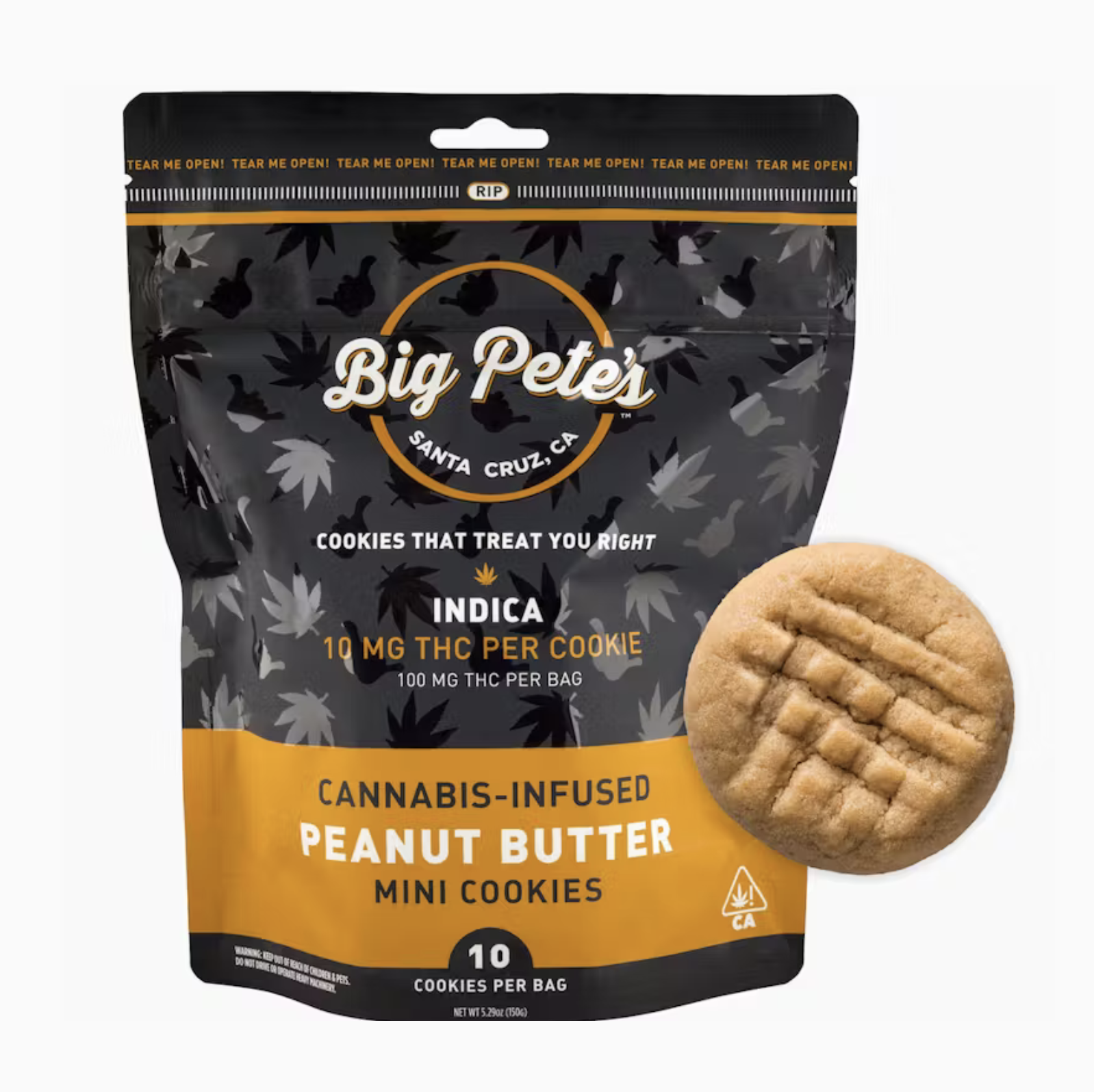 BIG PETES - PEANUT BUTTER - 10PK INDICA 100MG