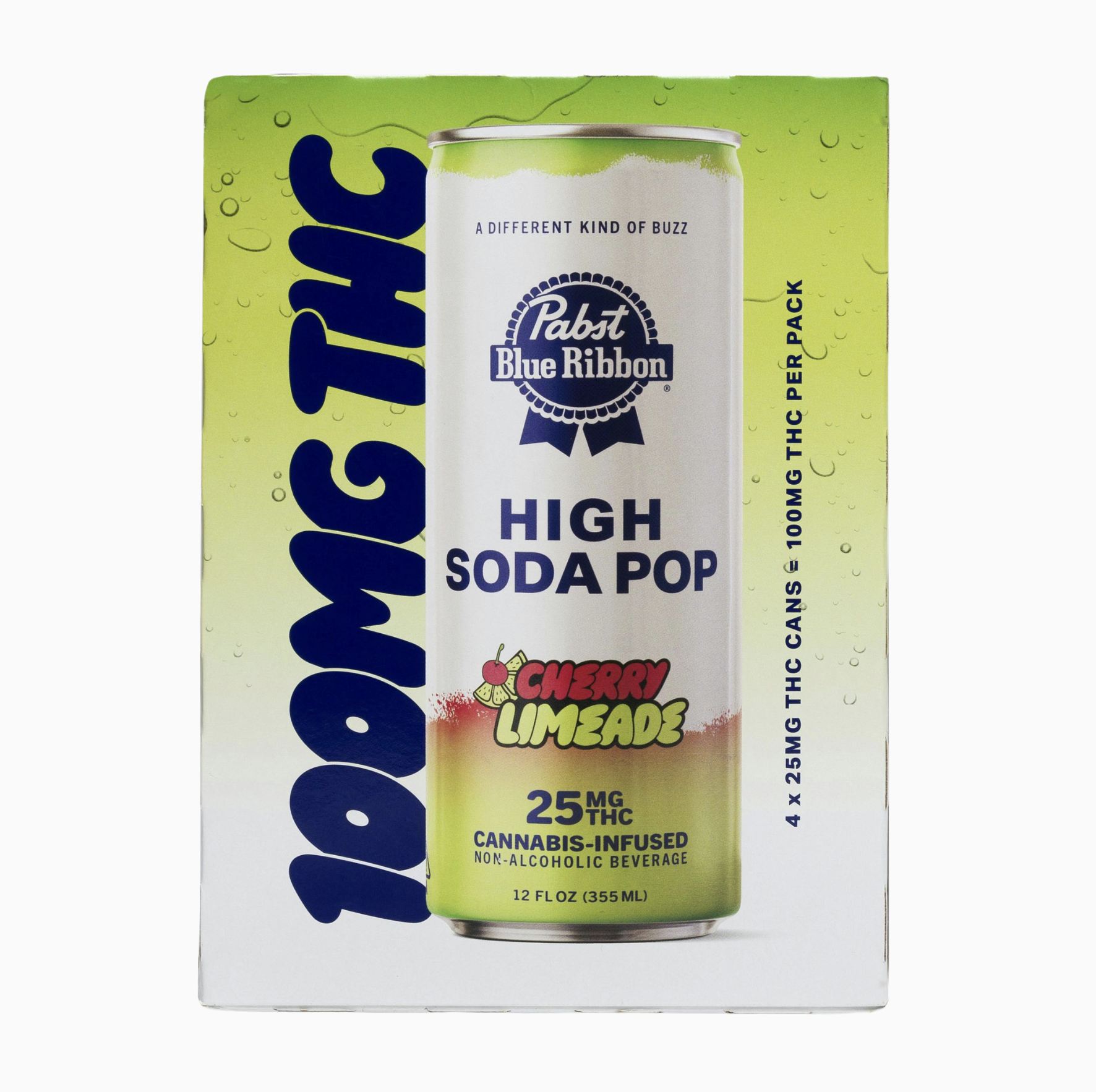PABST - INFUSED SODA - CHERRY LIMEADE - 4 PK - 25MG