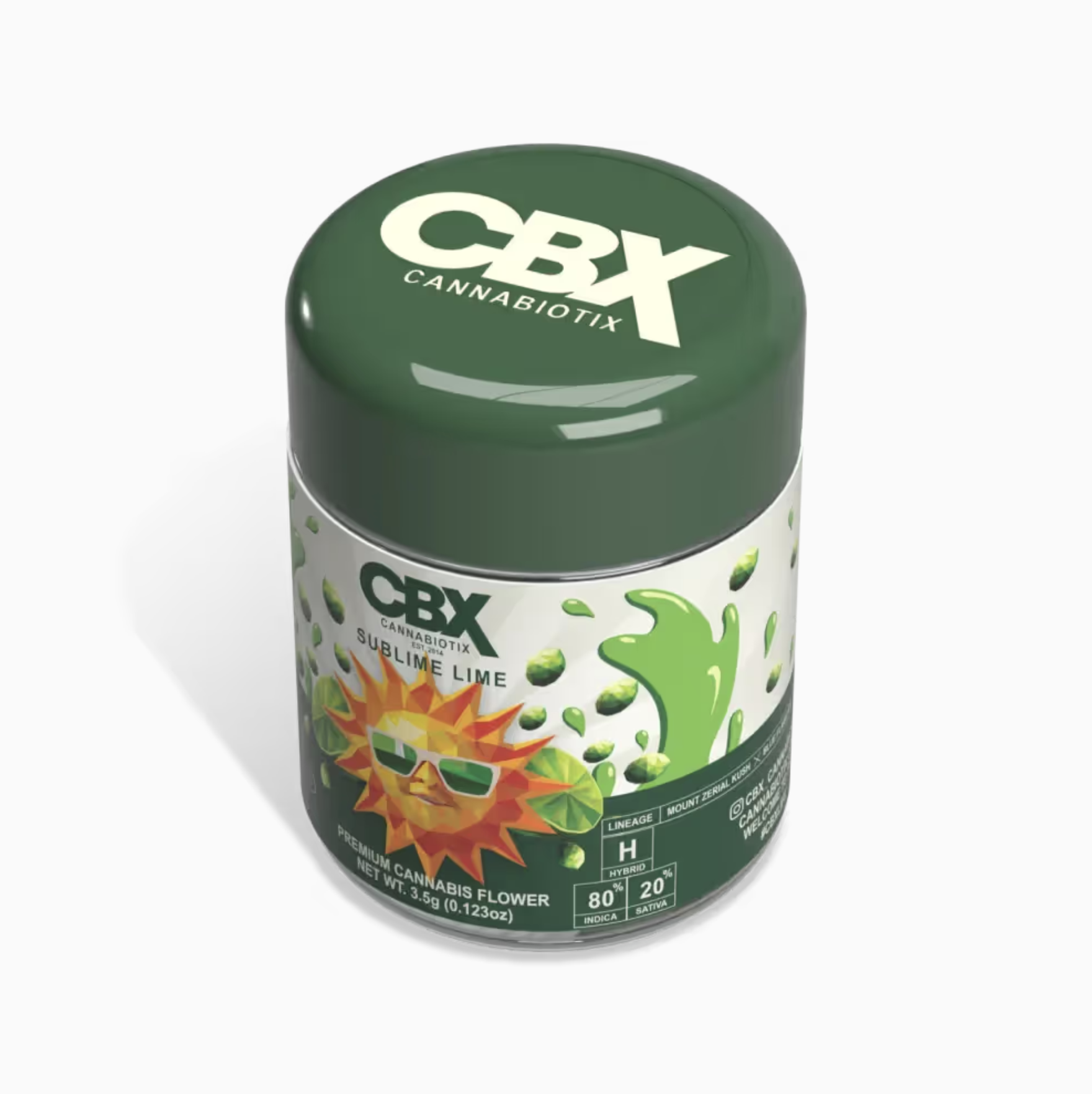 CBX - SUBLIME LIME - FLOWER 3.5G