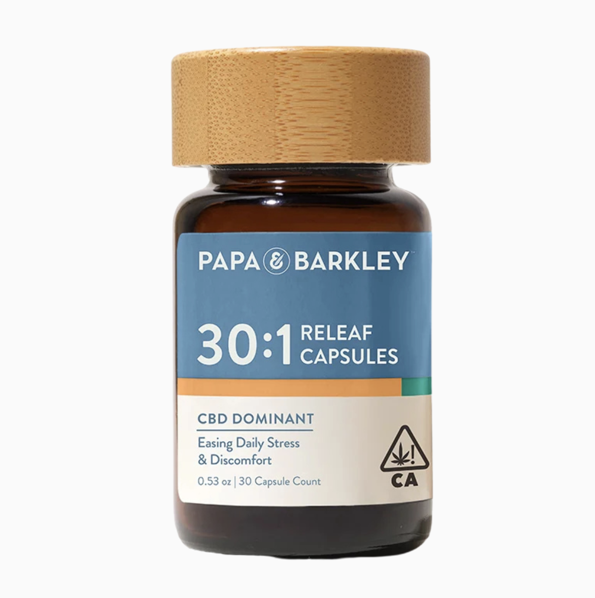 PAPA&BARKLEY - CAPSULES: 30:1 CBD/THC: RELEAF 30PK