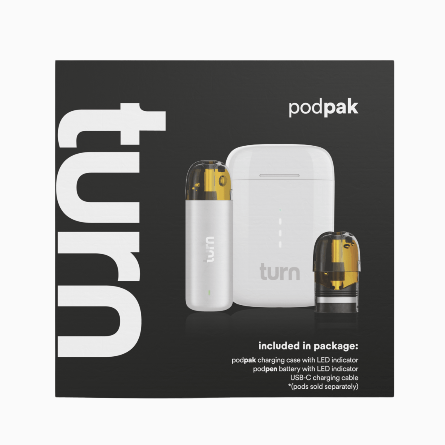 TURN - TURN - WHITE - BATTERY PODPAK