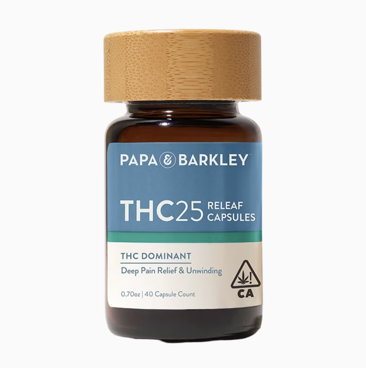 PAPA&BARKLEY - CAPSULES: THC25: RELEAF 40PK