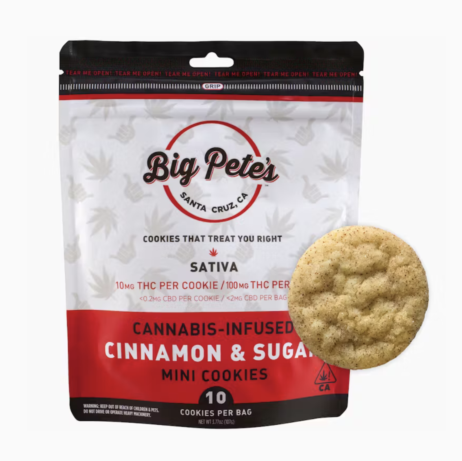 BIG PETES - CINNAMON & SUGAR - 10PK SATIVA 100MG