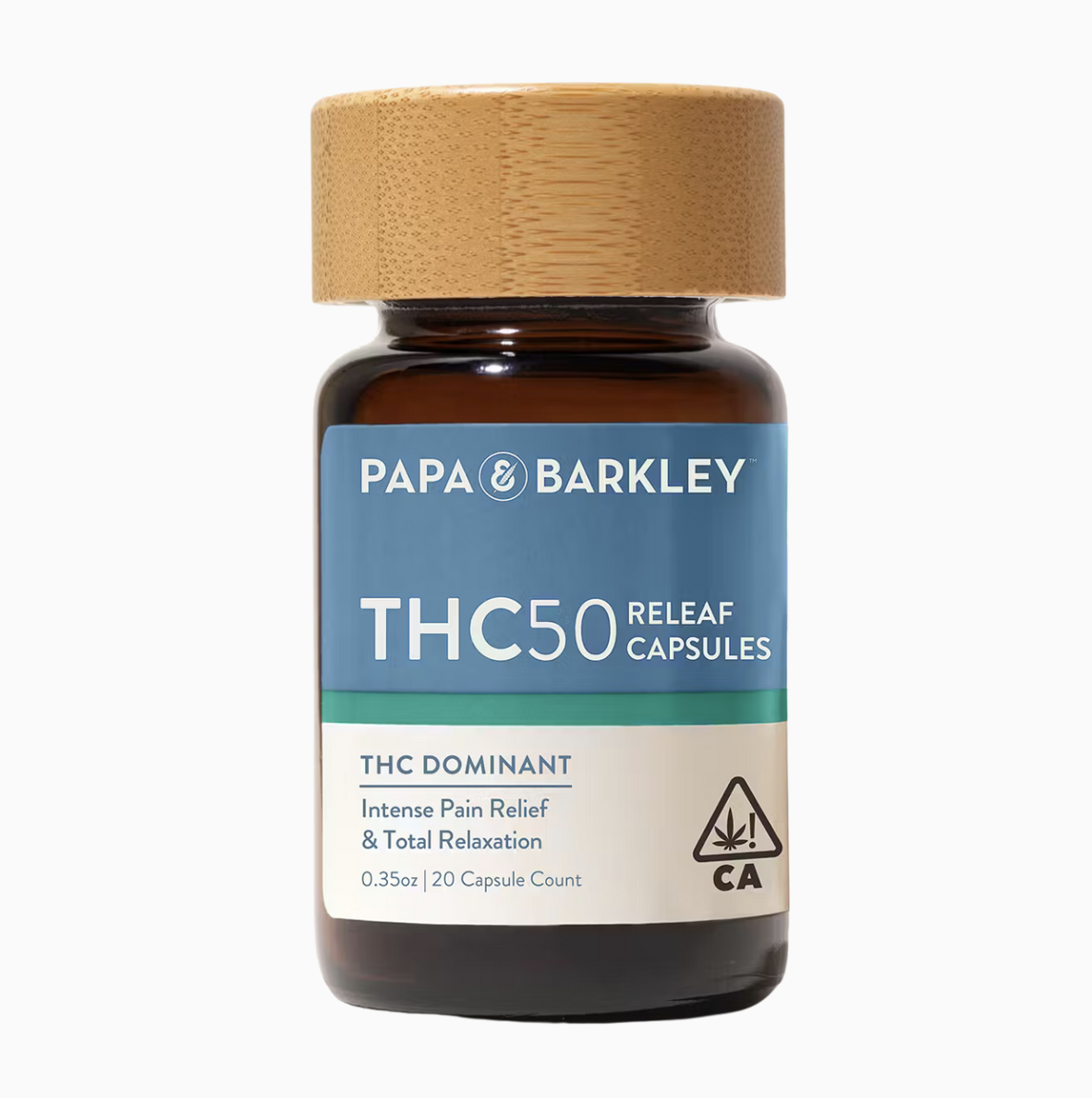 PAPA&BARKLEY - CAPSULES: THC50: RELEAF 20PK