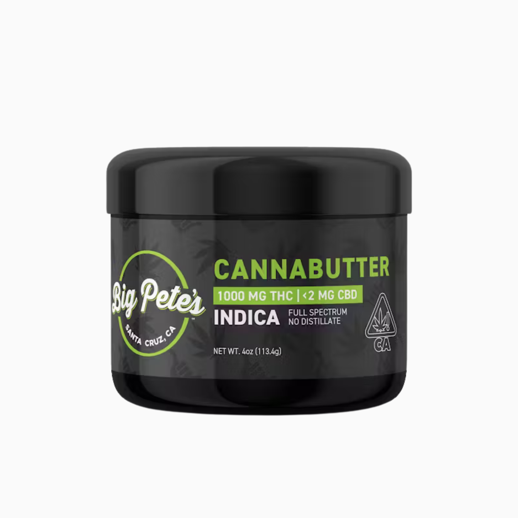 BIG PETES - CANNABUTTER - INDICA JAR 1,000MG THC