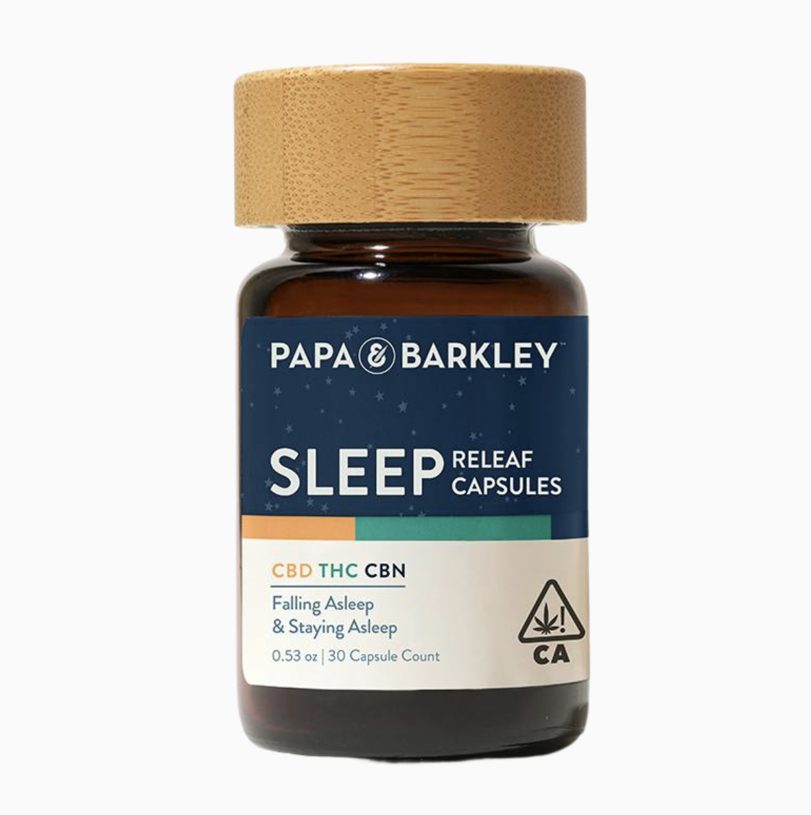 PAPA&BARKLEY - SLEEP RELEAF - CAPSULES: 1:1:1 CBD/THC/CBN: 30CT 450MG