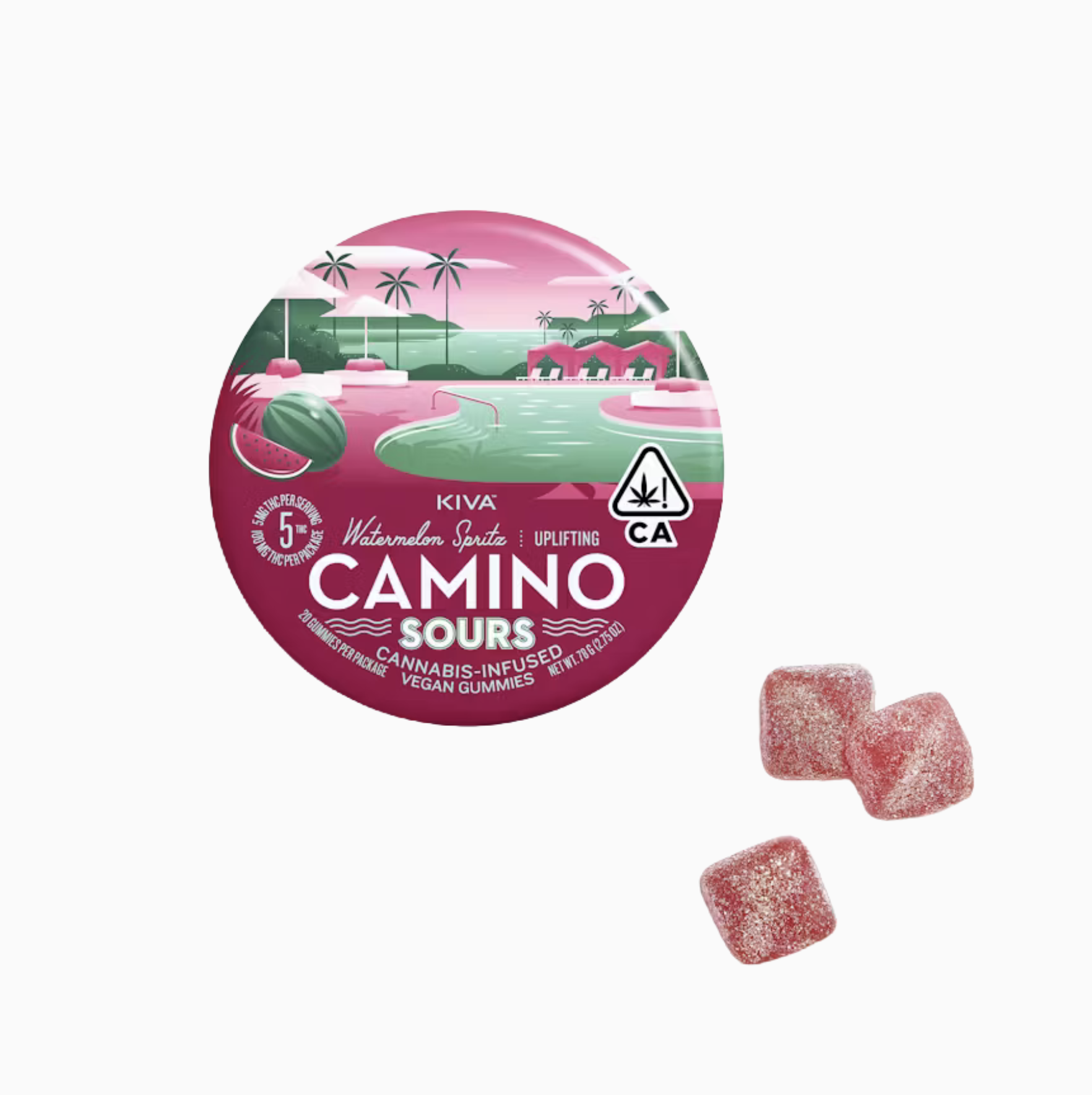 CAMINO - SOURS WATERMELON SPRITZ - GUMMIES 10PK 100MG