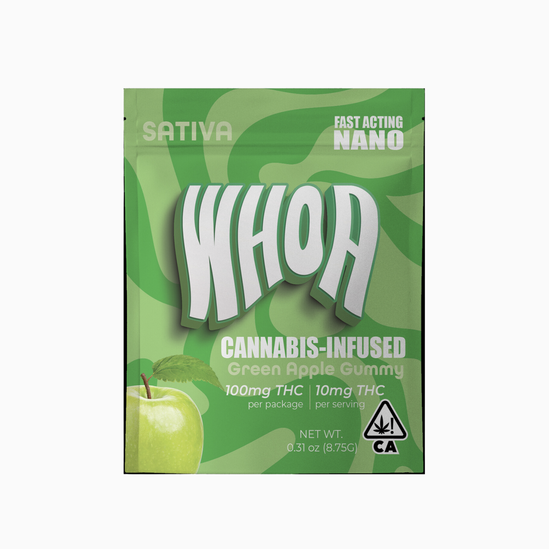 WHOA - GREEN APPLE - ONE BITE GUMMY 100MG