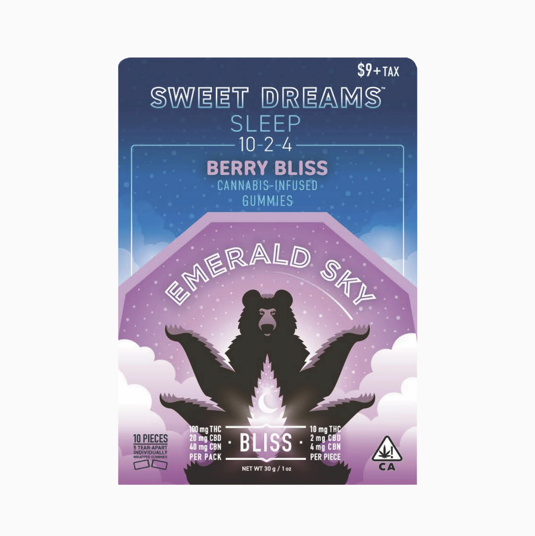 EMERALD SKY - BERRY BLISS - GUMMIES 10PK 100MG