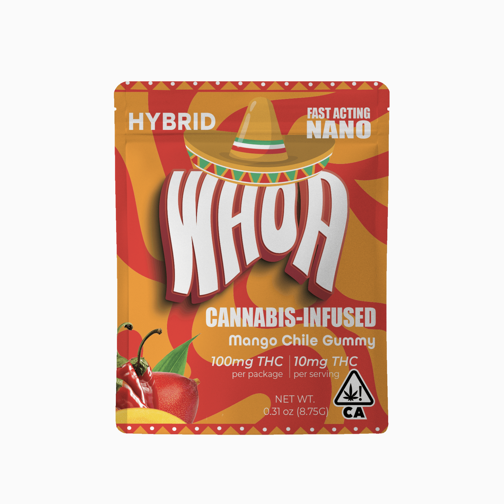 WHOA - MANGO CON CHILE - ONE BITE GUMMY 100MG