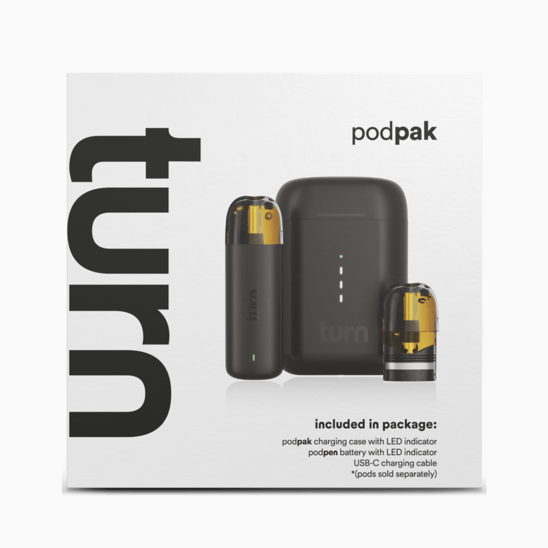 TURN - TURN - BLACK - BATTERY PODPACK