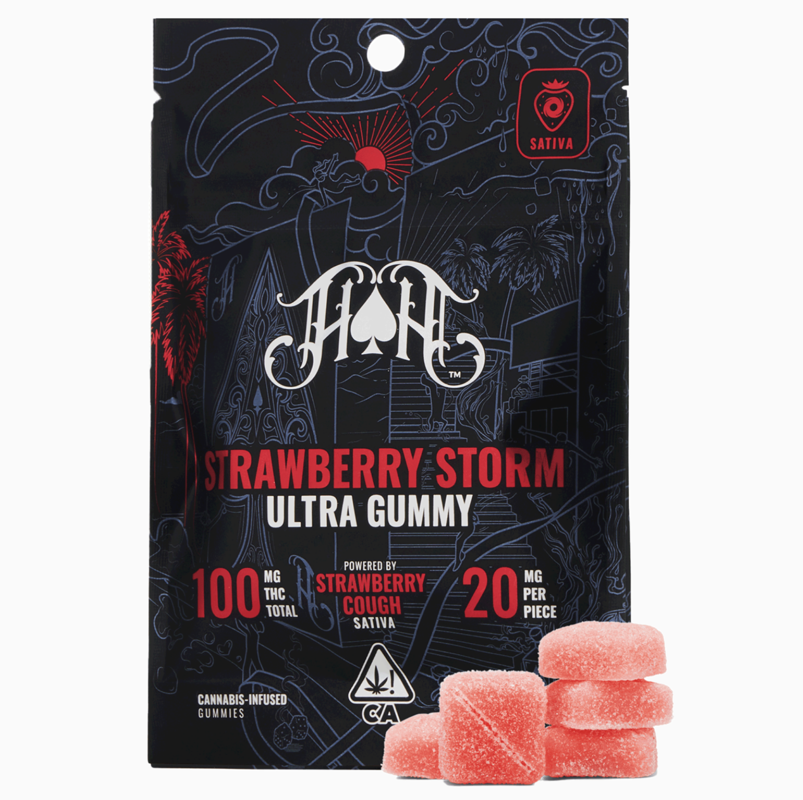 HEAVY HITTERS - STRAWBERRY STORM - GUMMIES 100MG