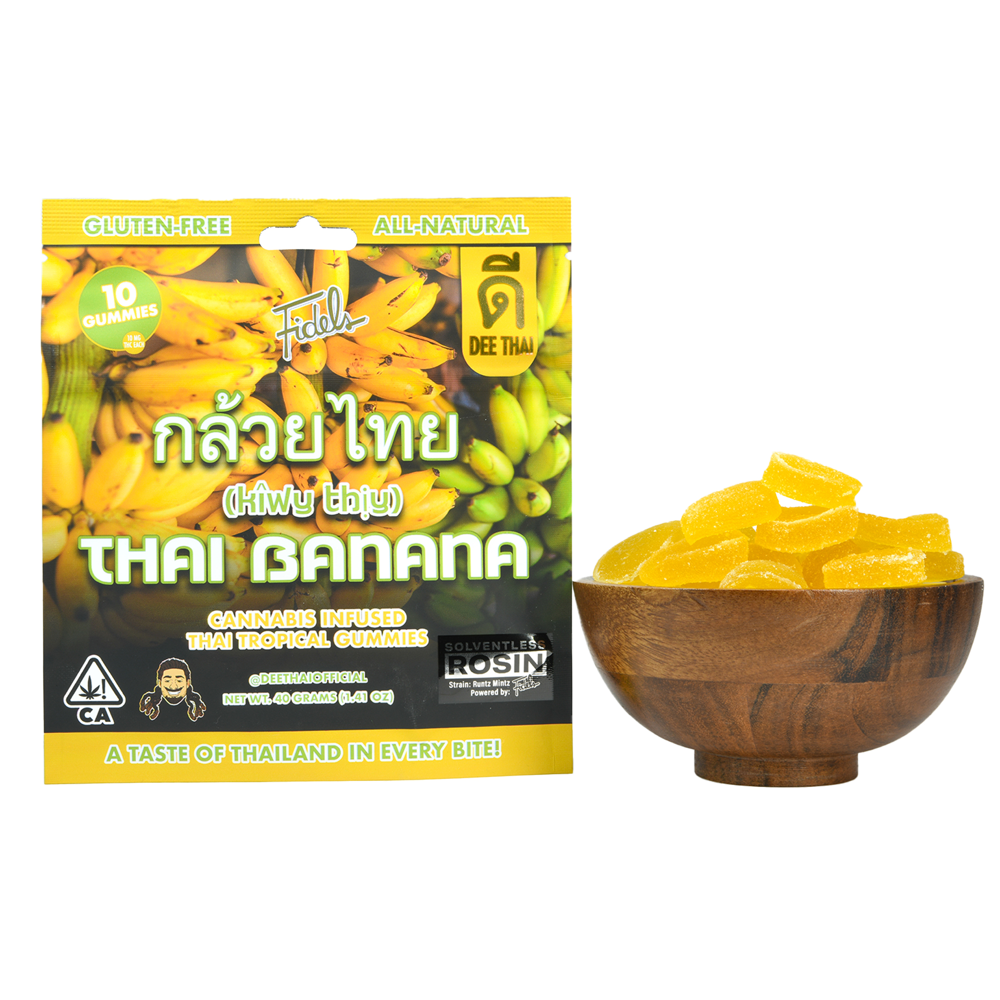 THAI BANANA GUMMIES - 10MG 10PK