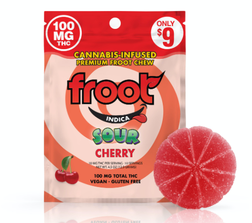 SOUR CHERRY GUMMY 100MG SINGLE