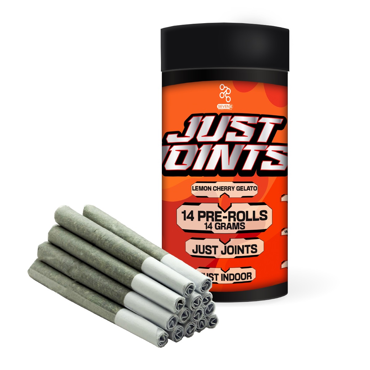 LEMON CHERRY GELATO HYBRID JUST JOINTS - 14PK PRE-ROLLS - 14G BY SEVEN G