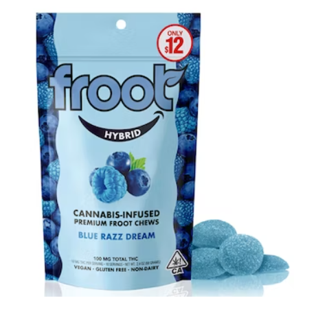 BLUE RAZZ GUMMIES 100MG