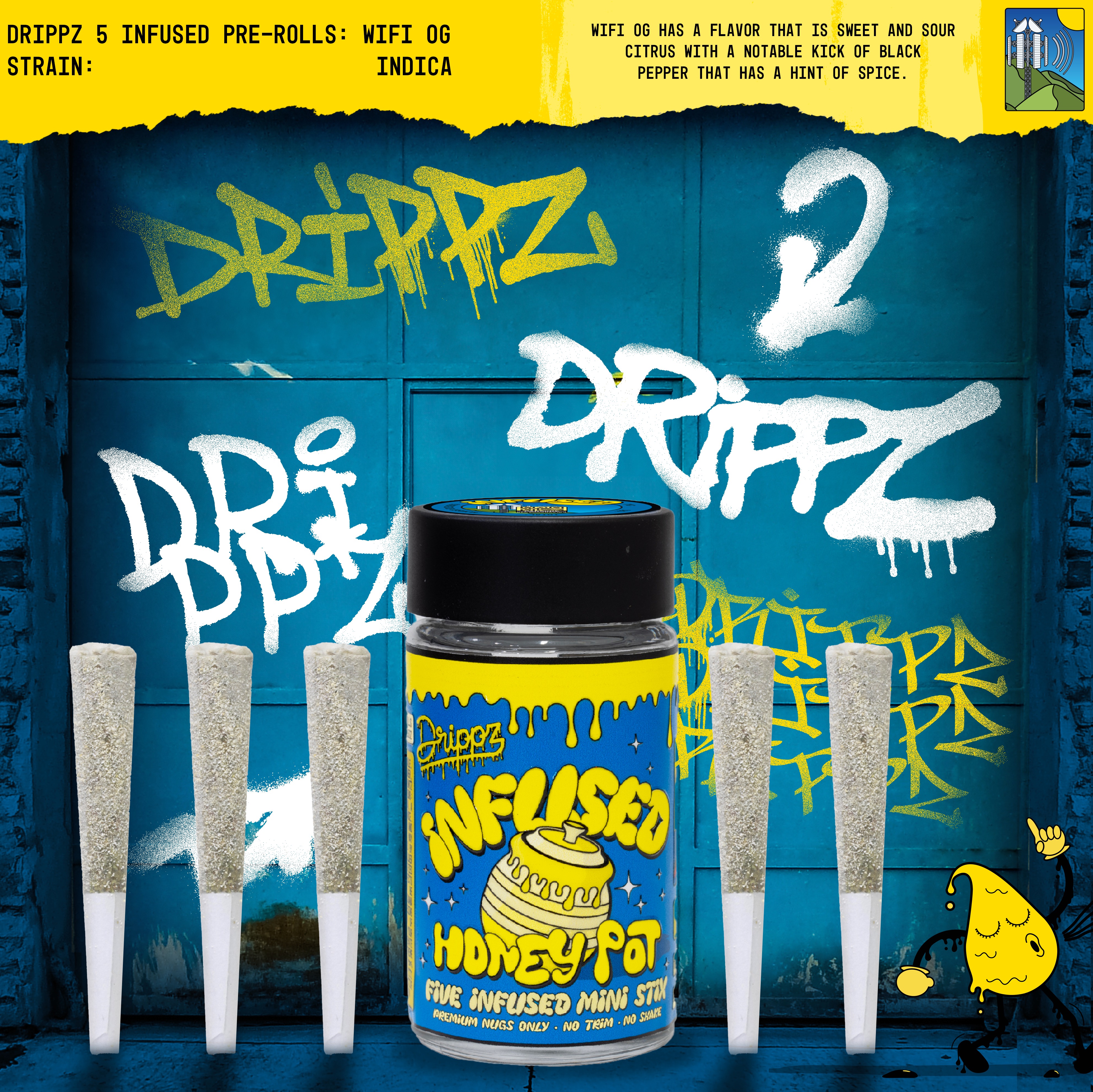 WiFi OG Indica Drippz Honey Pot 3.25g