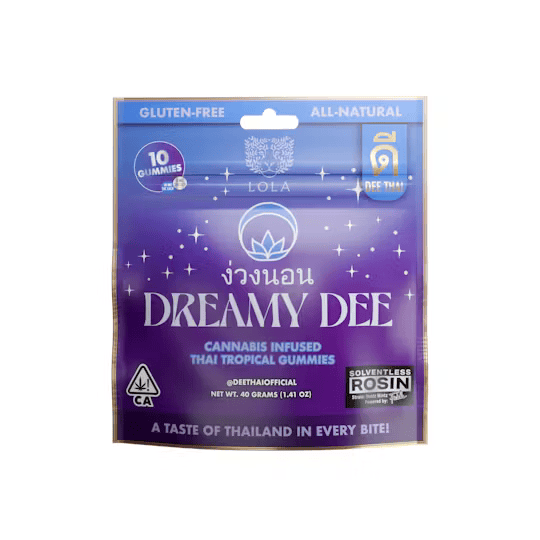 DREAMY DEE 2:1 THC:CBN ROSIN INFUSED GUMMIES 100MG