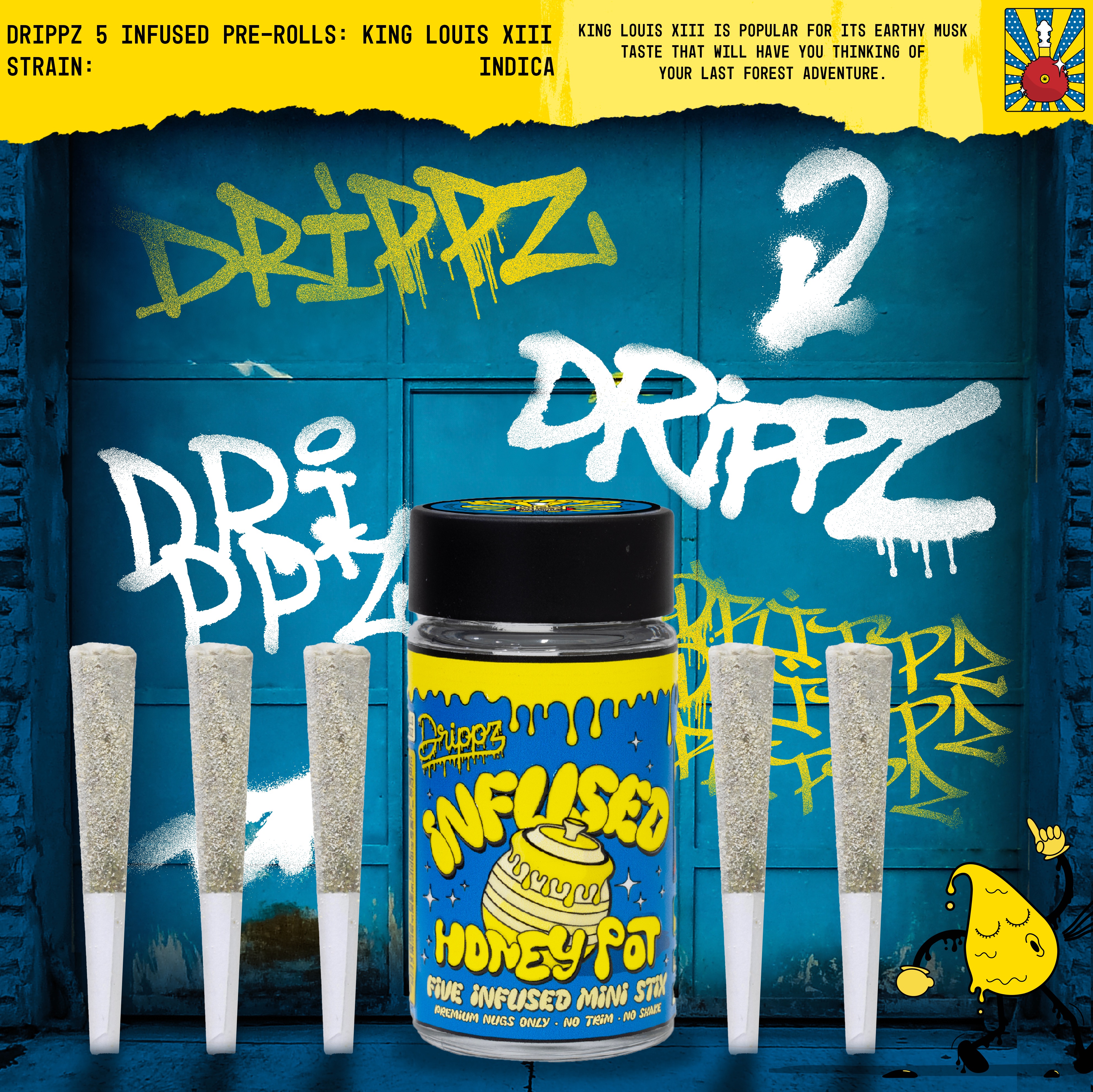King Louis XIII Indica Drippz Honey Pot 3.25g
