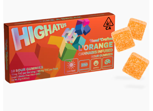 L'ORANGE SOUR GUMMIES 100MG