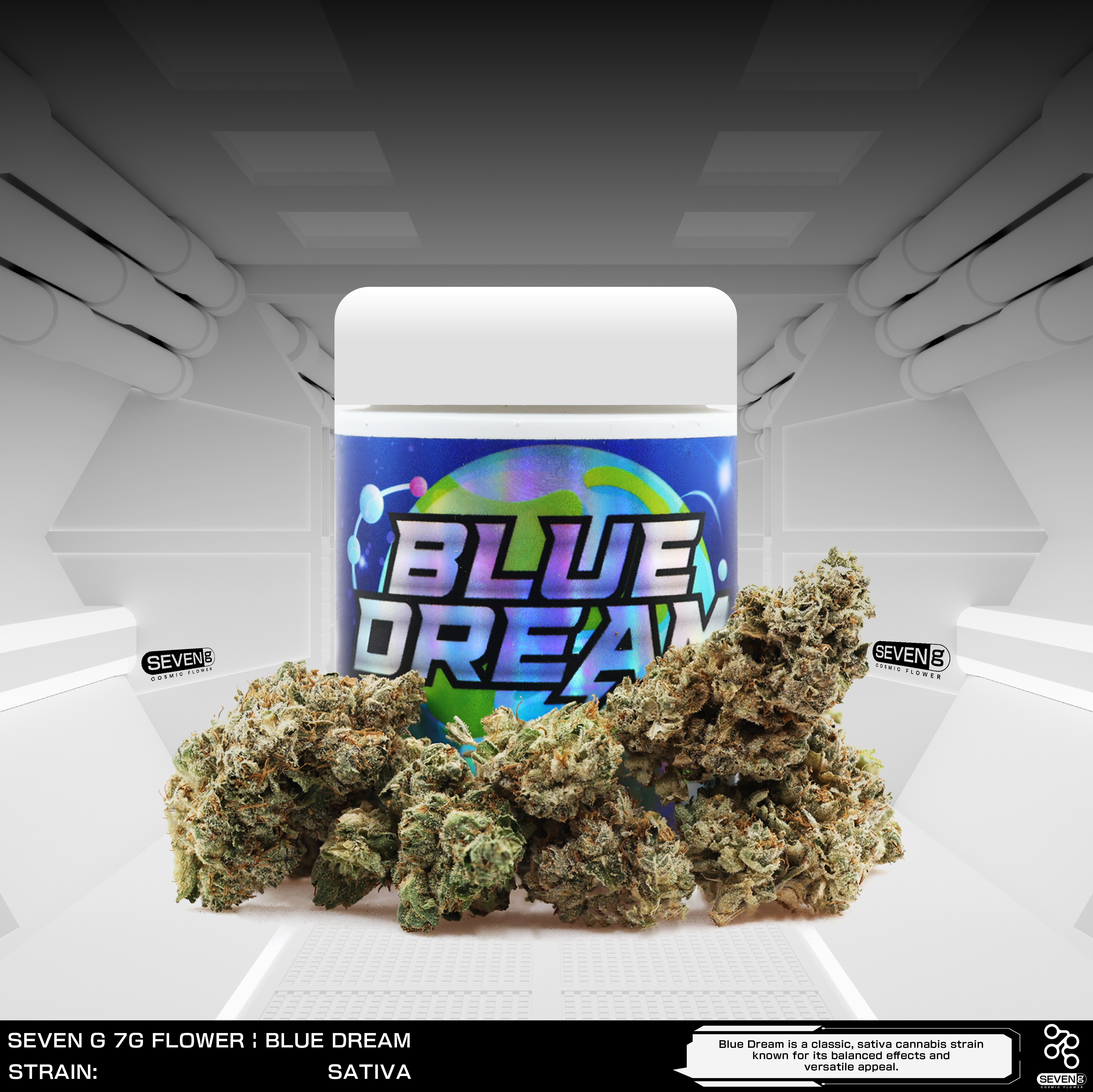 BLUE DREAM SATIVA BY SEVEN G