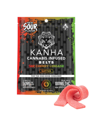 CHERRY LIMEADE SATIVA SOUR BELTS 100MG