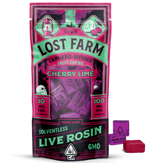 LOST FARM CHEWS CHERRY LIME - GMO LIVE ROSIN